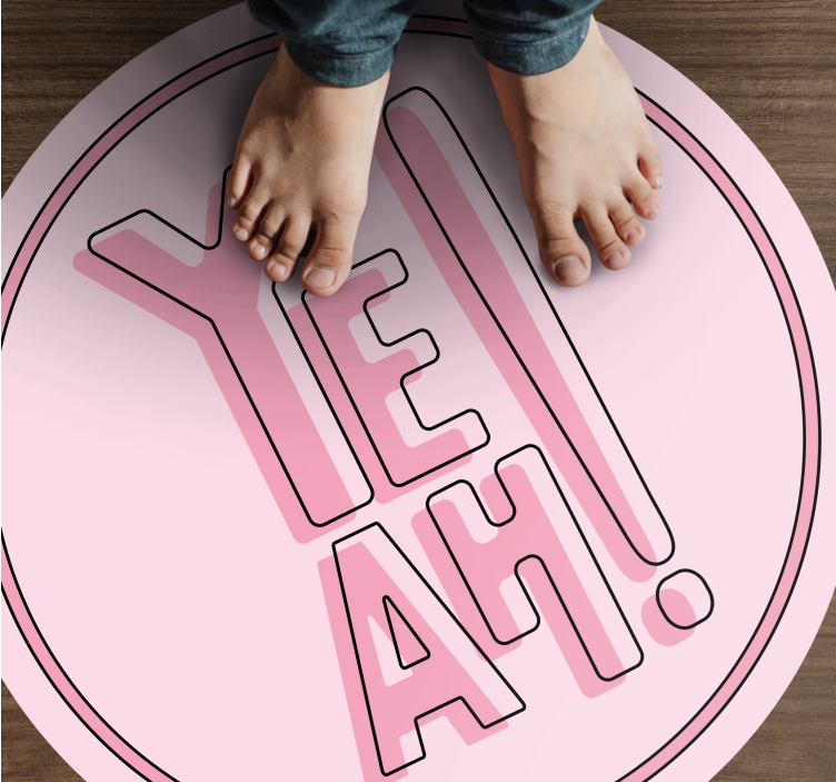 Tappeto vinile frase motivo testuale espressivo - TenStickers