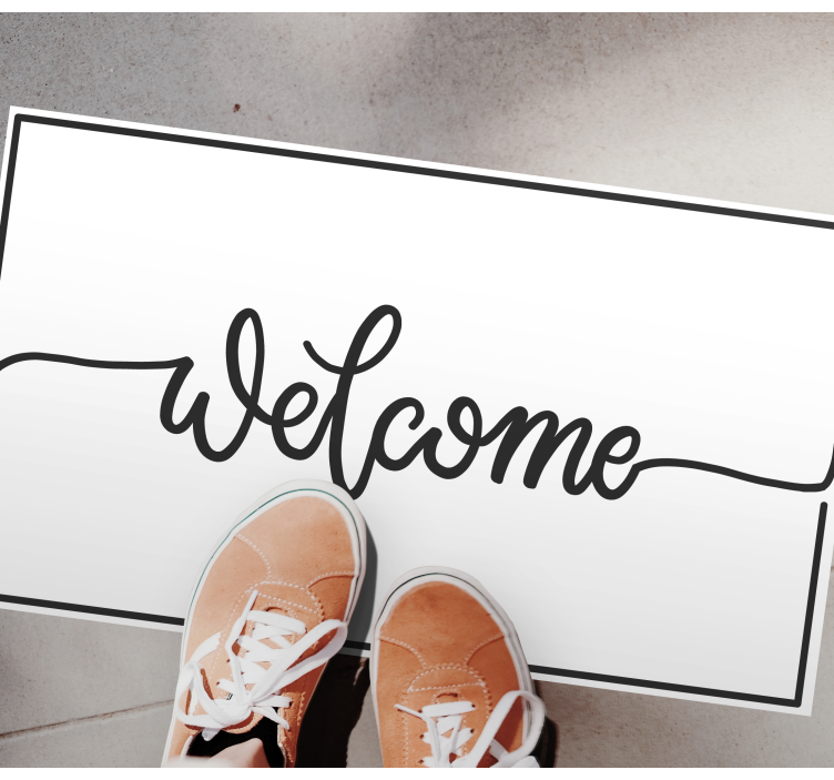 Zerbino pvc elegante benvenuto - TenStickers