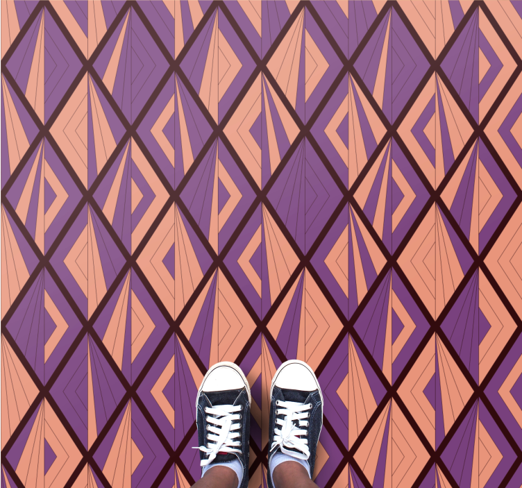 Tappeto vinile geometrico armonia del motivo geometrico - TenStickers