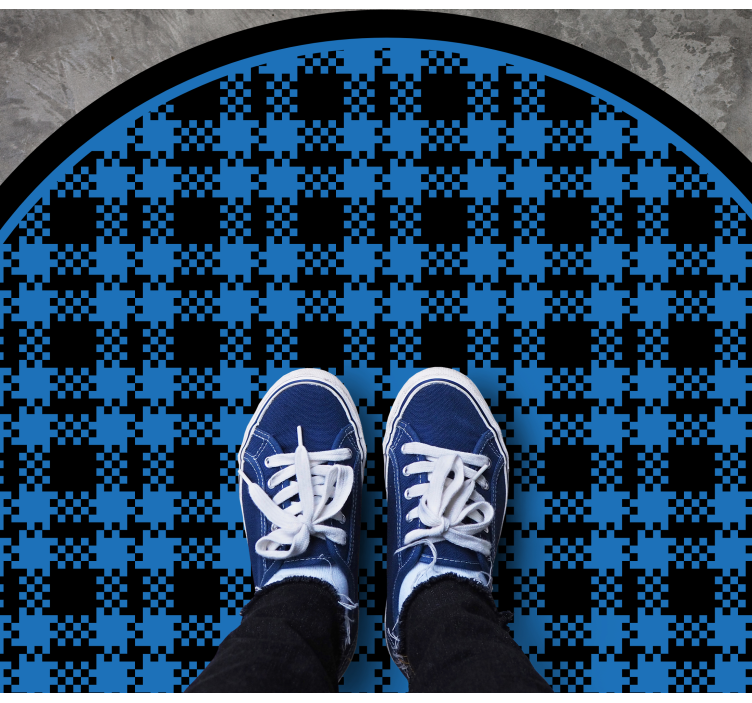 Tappeto vinile rotondo composizione controllata - TenStickers