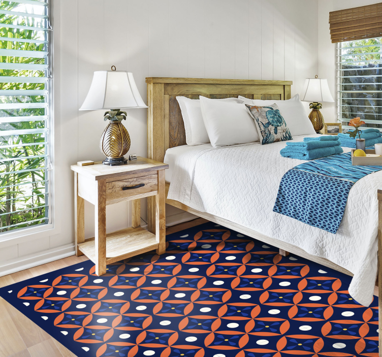 Tappeto vinile geometrico display con motivi geometrici - TenStickers