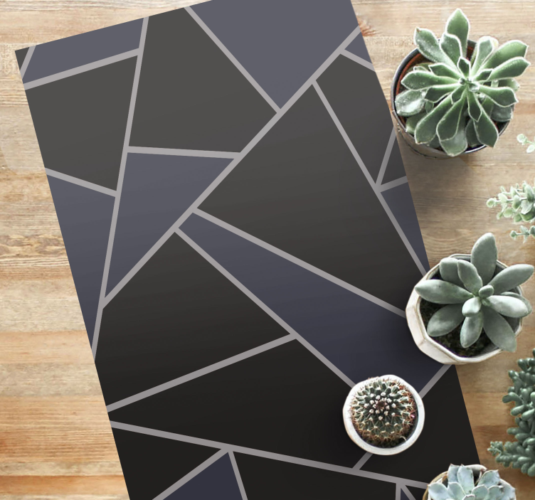 Tappeto vinile geometrico forme geometriche angolari - TenStickers