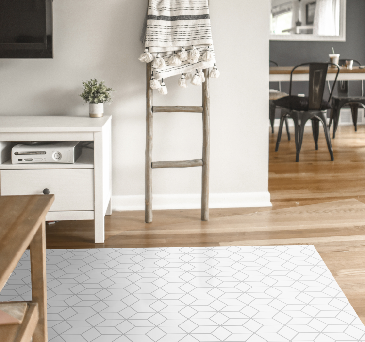 Tappeto vinile geometrico illusione del cubo geometrico - TenStickers