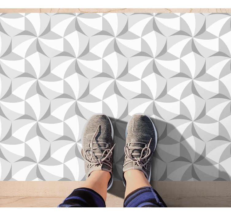 Tappeto vinile geometrico modello astratto - TenStickers