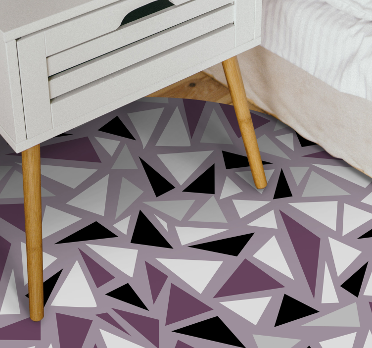 Tappeto vinile geometrico mosaico geometrico triangolare - TenStickers