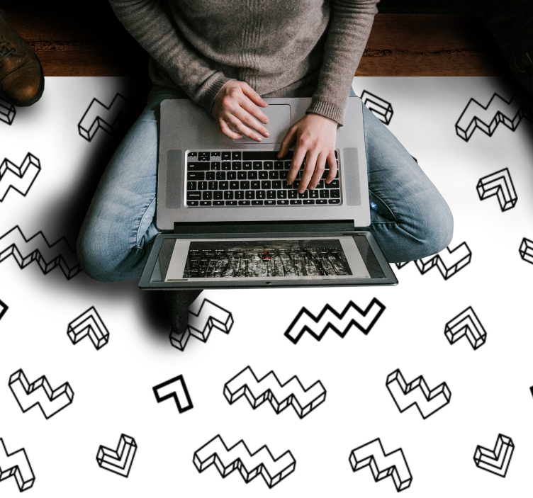 Tappeto vinile per bambini motivi angolari audaci - TenStickers