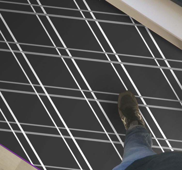 Tappeto vinile geometrico motivi di linee geometriche - TenStickers