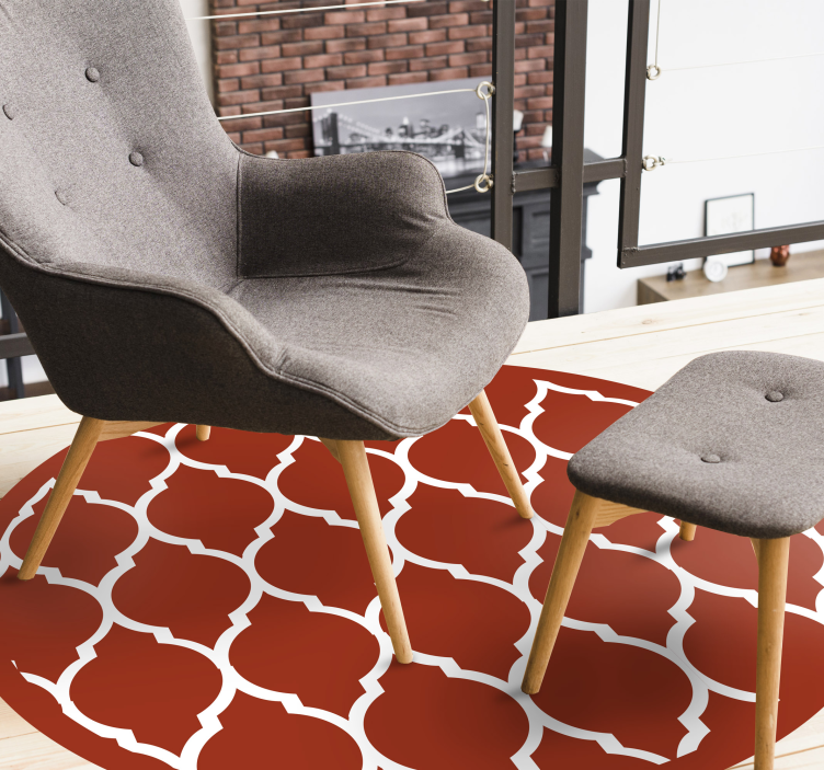 Tappeto vinile geometrico traliccio geometrico - TenStickers