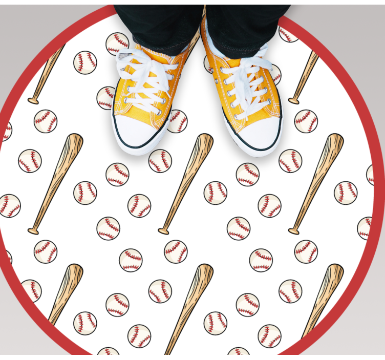 Tappeto vinile giochi divertimento stagione baseball - TenStickers