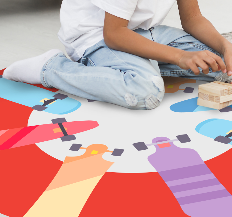 Tappeto vinile giochi gioco da tavolo circolare - TenStickers