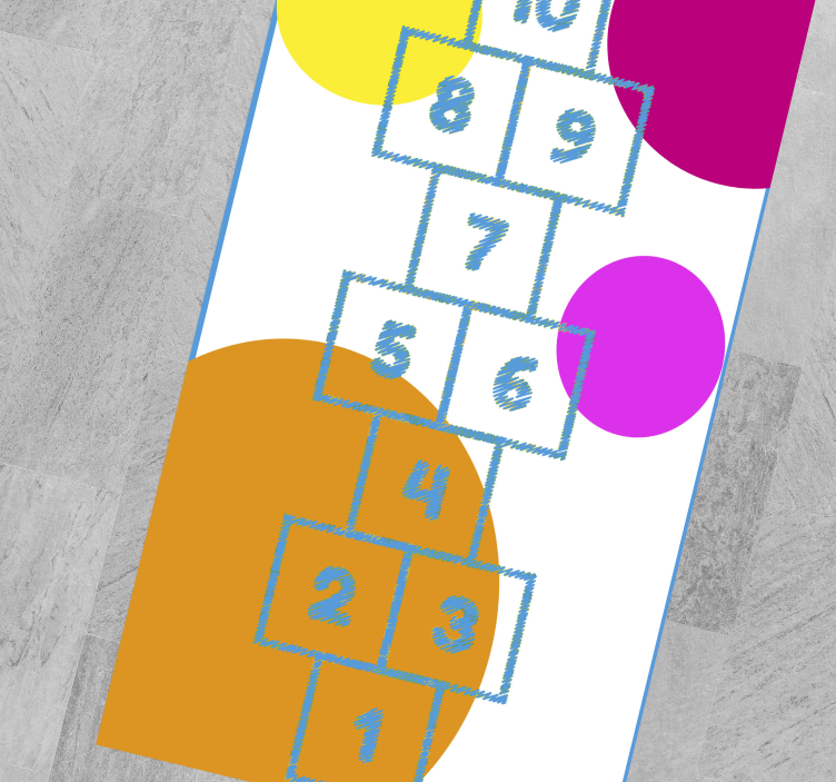 Tappeto vinile giochi grafica della campana - TenStickers