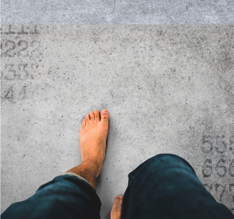 Tappeto vinile grigio struttura numerica della pietra - TenStickers