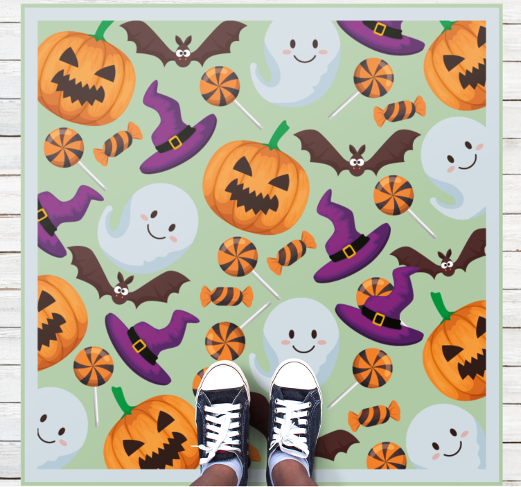 Tappeto vinile halloween atmosfera di halloween - TenStickers