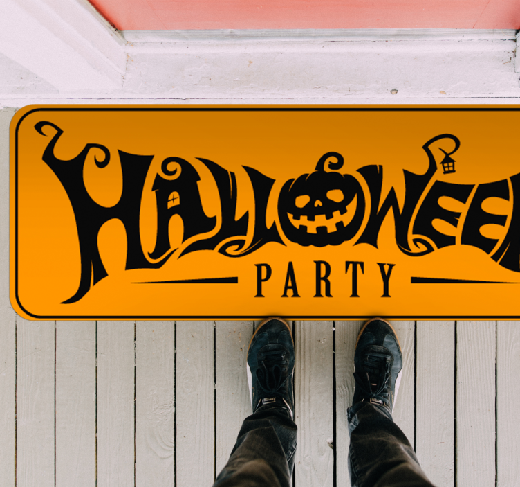 Tappeto vinile Halloween banner festivo di halloween - TenStickers