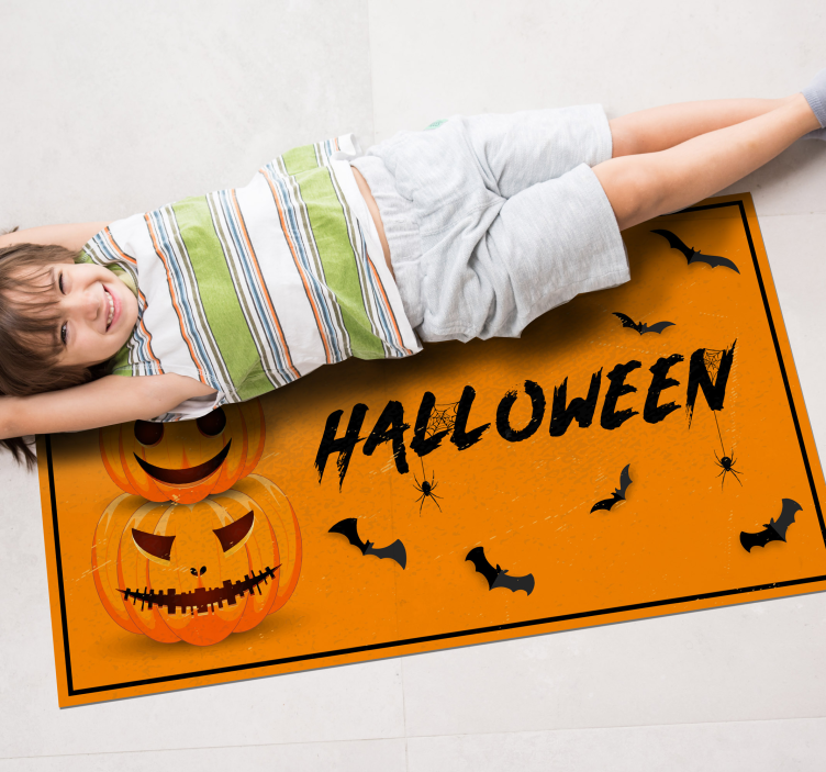 Tappeto vinile Halloween celebrazione di halloween - TenStickers