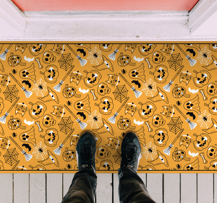 Tappeto vinile Halloween halloween spettrale - TenStickers