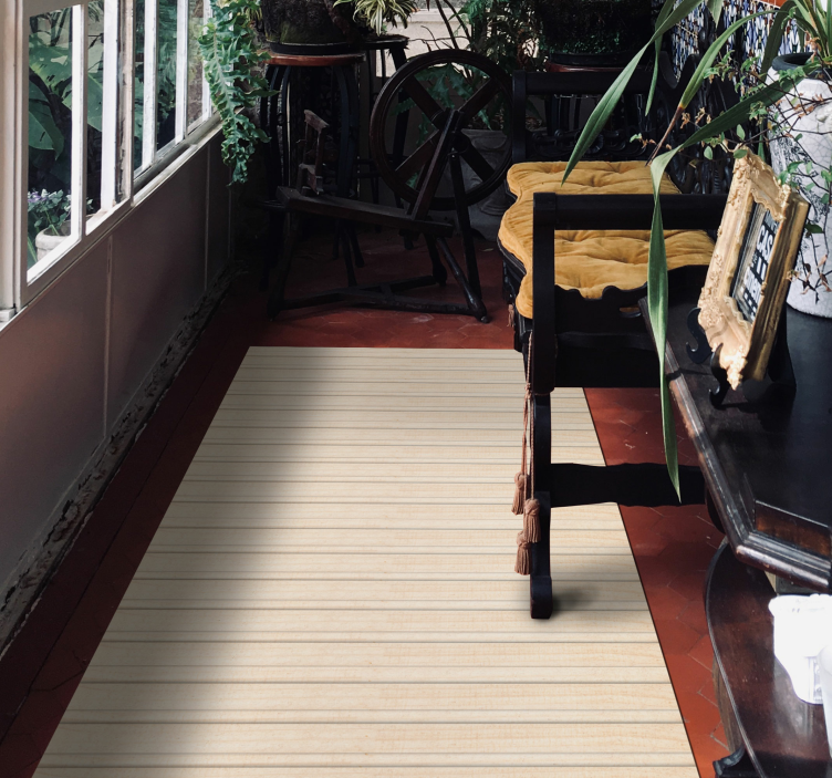 Tappeto vinile in legno Strisce rilievo - TenStickers