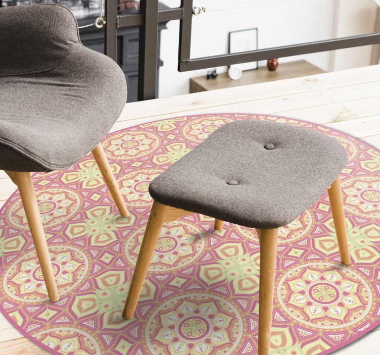 Tappeto vinile Mandala cerchio modello mandala - TenStickers