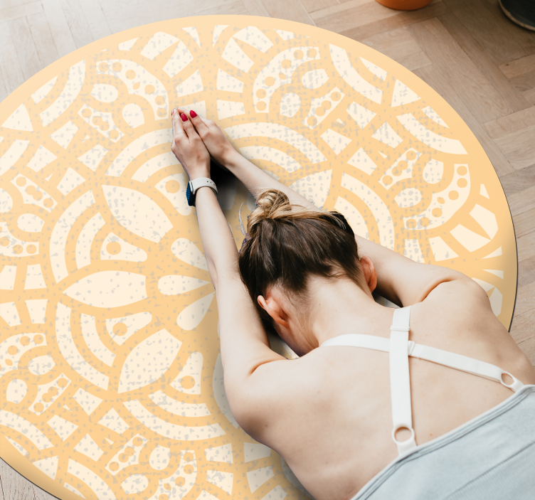 Tappeto vinile Mandala cerchio motivo mandala - TenStickers