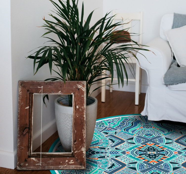 Tappeto vinile Mandala circolarità del mandala - TenStickers