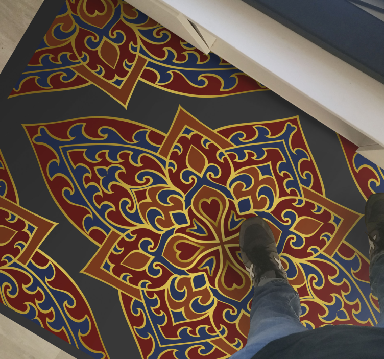 Tappeto vinile Mandala disegno mandala ornato - TenStickers