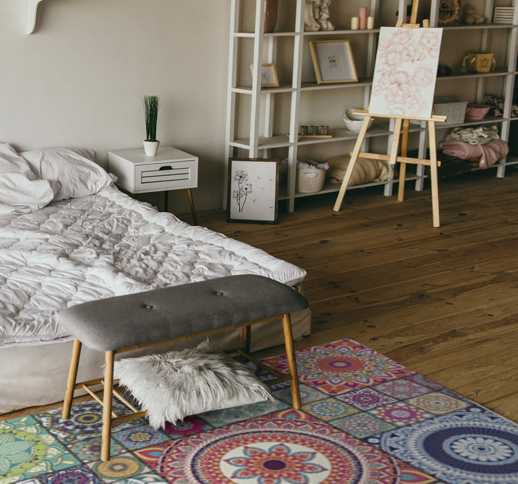 Tappeto vinile Mandala modelli di mandala - TenStickers