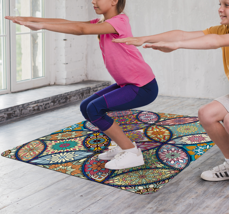 Tappeto vinile Mandala motivo mandala - TenStickers