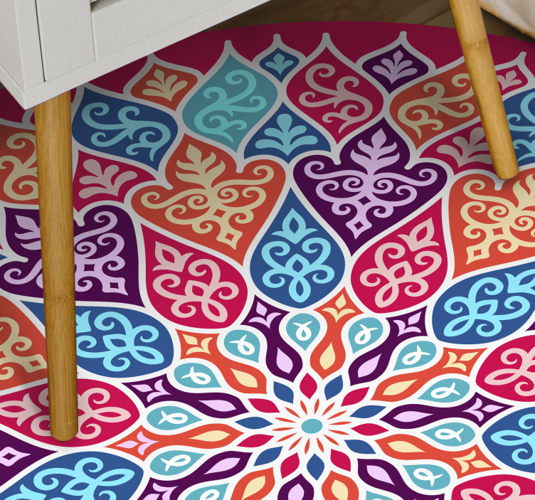 Tappeto vinile Mandala motivo mandala colorato - TenStickers