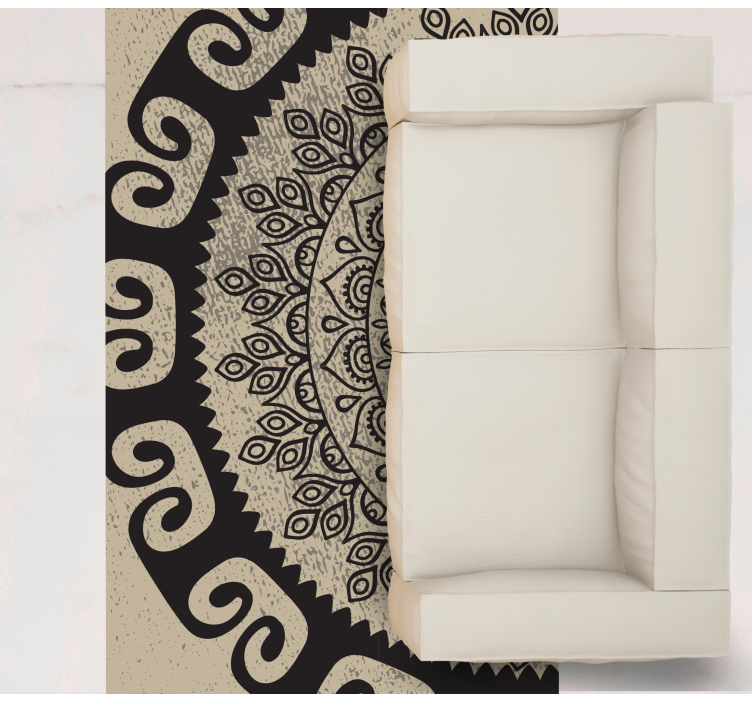 Tappeto vinile Mandala motivo sofisticato - TenStickers