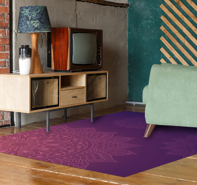 Tappeto vinile Mandala tappeto con motivo mandala - TenStickers