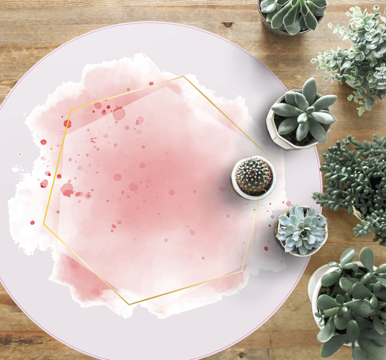 Tappeto vinile minimalista acquerello astratto - TenStickers