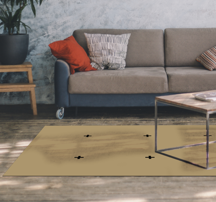 Tappeto vinile minimalista design semplice beige - TenStickers