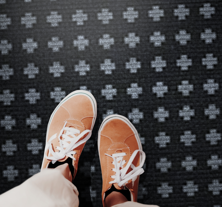 Tappeto vinile minimalista disposizione incrociata - TenStickers