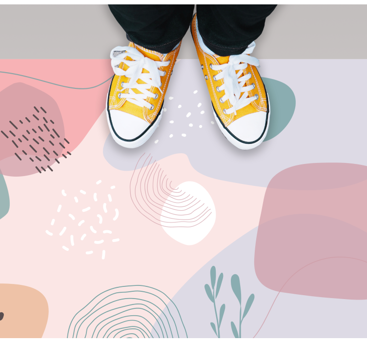 Tappeto vinile moderno forme morbide astratte - TenStickers