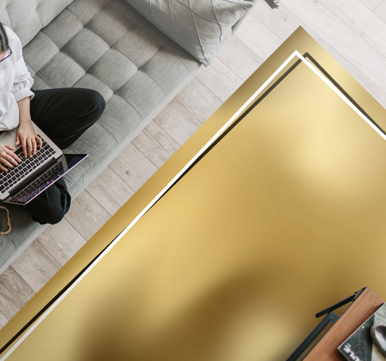 Tappeto vinile minimalista lucentezza metallica - TenStickers