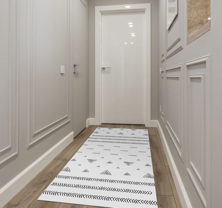 Tappeto vinile etnico motivi geometrici contemporanei - TenStickers