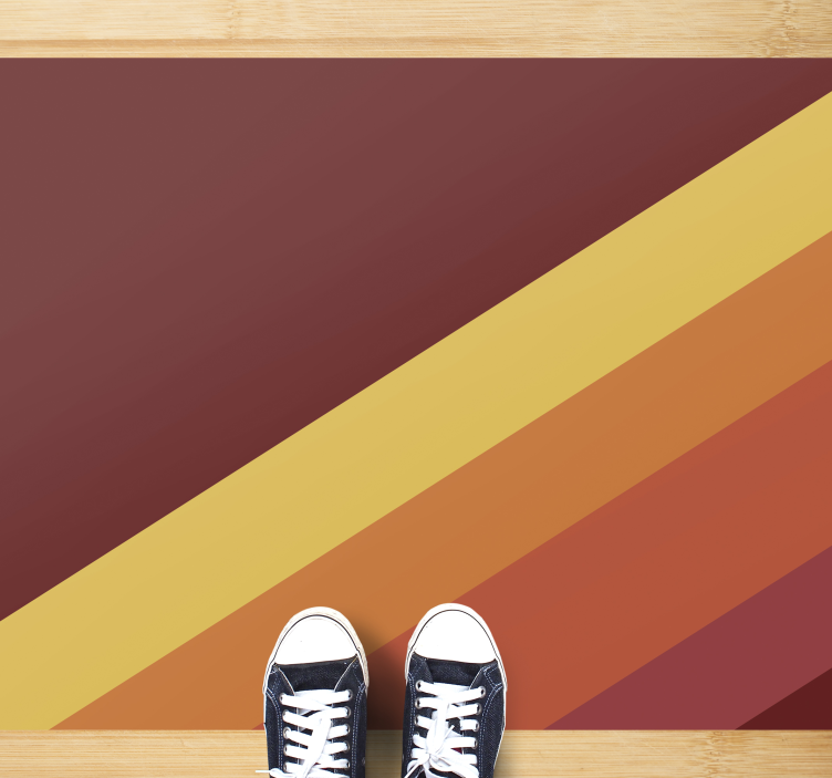 Tappeto vinile minimalista motivo a strisce vibranti - TenStickers