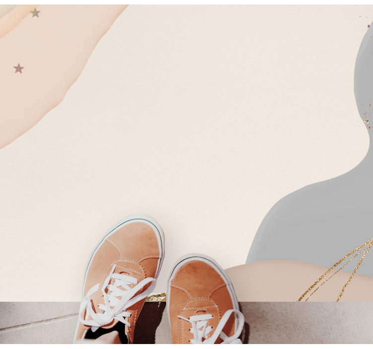 Tappeto vinile minimalista onde morbide astratte - TenStickers