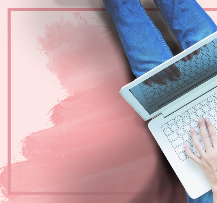 Tappeto vinile camera da letto sfumature rosa tenui - TenStickers