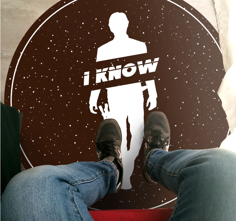 Tappeto vinile minimalista silhouette minimalista - TenStickers