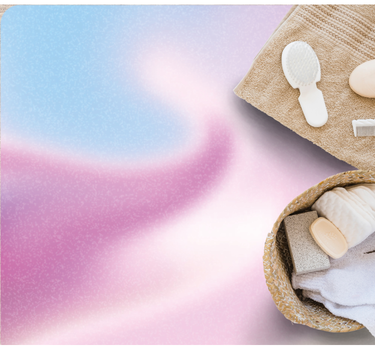 Tappeto vinile bagno livelli di gradiente - TenStickers