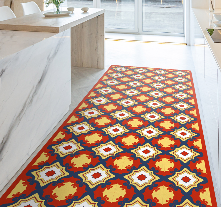 Tappeto vinile mosaico corridore di mosaico intricato - TenStickers