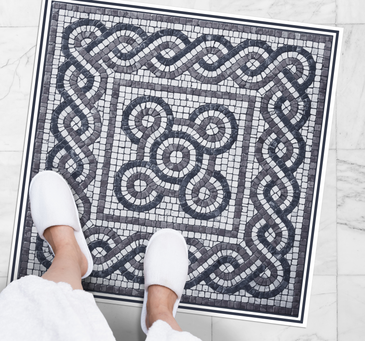 Tappeto vinile mosaico disegno intricato mosaico - TenStickers
