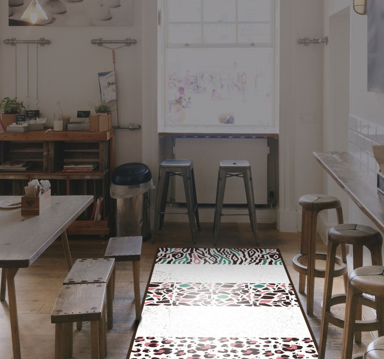 Tappeto vinile mosaico fusione di motivi a mosaico - TenStickers