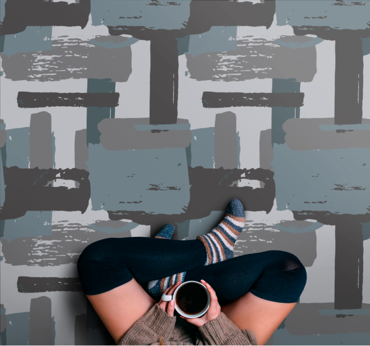 Tappeto vinile mosaico mosaico astratto - TenStickers