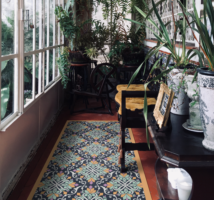 Tappeto vinile mosaico motivo ispirato al mosaico - TenStickers