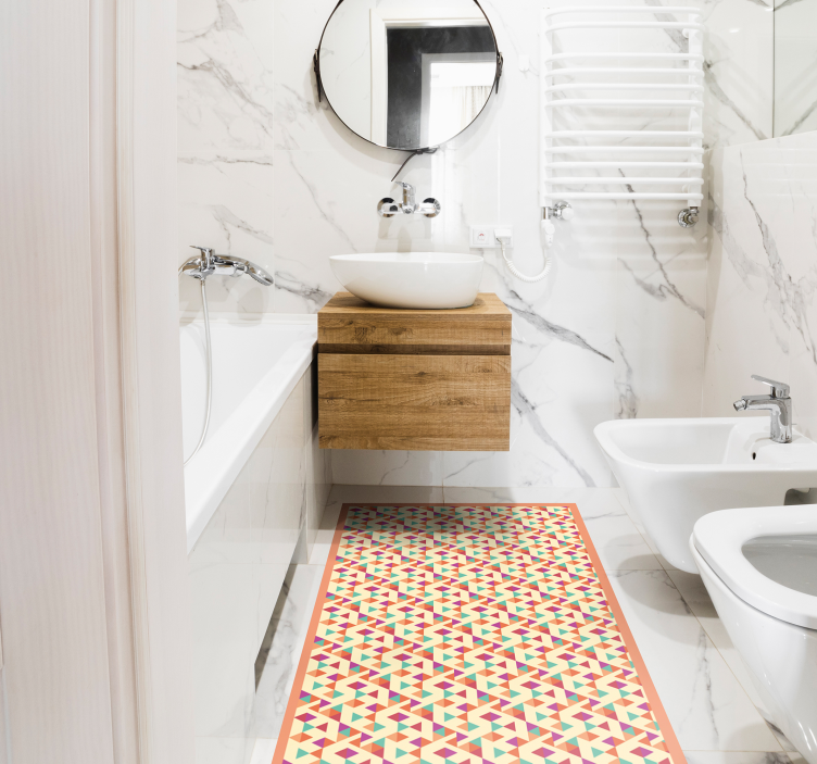 Tappeto vinile mosaico passatoia con motivo a mosaico - TenStickers