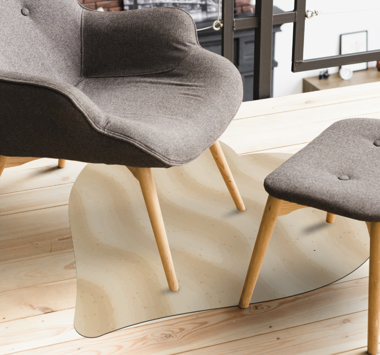 Tappeto vinile motivi a forma di cuore ondulato - TenStickers