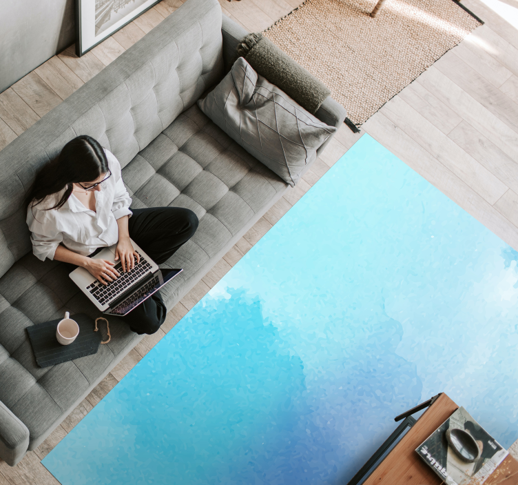 Tappeto vinile motivi acqua ombre - TenStickers