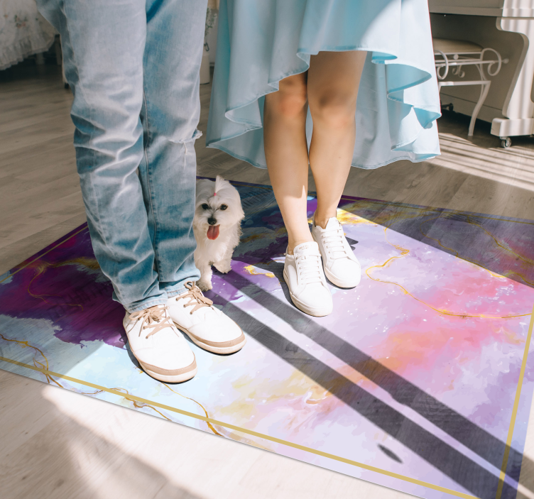 Tappeto vinile motivi astratto marmorizzato - TenStickers